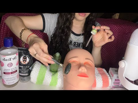 ASMR~ ROLE~PLAY TE DESMAQUILLO Y CUIDO DE TU CARA CON DIFERENTES PRODUCTOS / 80% SONIDOS DE 👄 BOCA