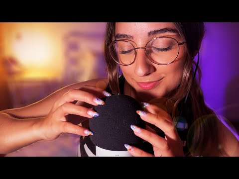 ASMR | Super INTENSE & SLOW Mic Scratching + Whispers Down Your Spine ✨