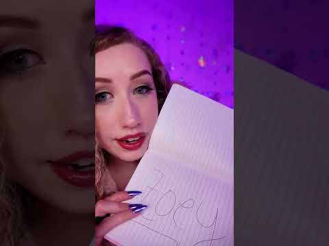 YOUR NAME = GO TO BED 🛌  #asmr #tingles #asmrvideo #asmrsounds #sleep #asmrtriggers