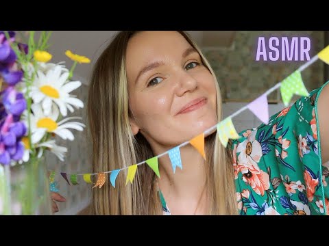 🌸ASMR Midsommar Triggers🌸 (Tapping, Scratching, Personal attention på svenska)