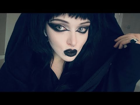 ASMR Quick Goth Everyday Eye Makeup Look