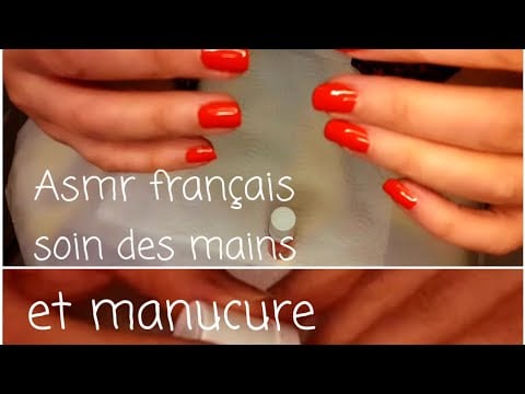 #Asmr# Français,  #Manucure, je me fais un petit soin des mains et une  petite manucure.