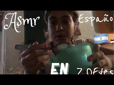 ASMR HACIENDO SLIME EN ESPAÑOL