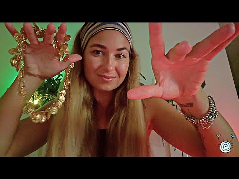 [ASMR] ~ 💜Reiki Crown Massage for Relaxation💜| Head Massage ASMR | Visual and Audio ASMR | rainstick