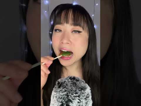 ASMR Eating a Carmel Apple Sucker #asmr #asmrshorts #asmreating