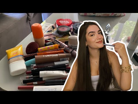 ASMR limpando minha necessaire de makes| Sons relaxantes 😴