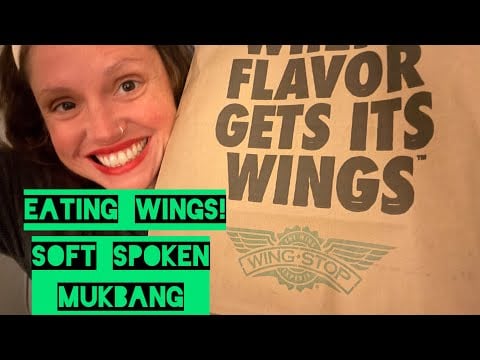ASMR Eating Wingstop 🍗 | Messy Wings, Fries & Relaxing Ramble