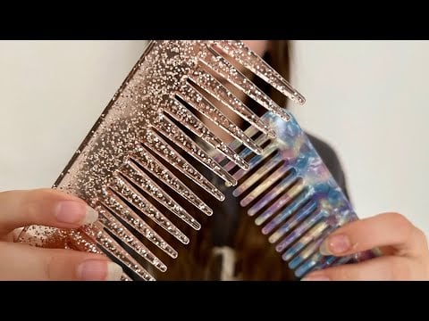 ASMR - Just Hair Combing! (+ a bit of spray sounds) Imaginary hair | Camera Combing | *requested*