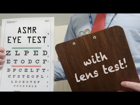 ASMR Eye Exam & Lens Test Roleplay with Dr Roberts