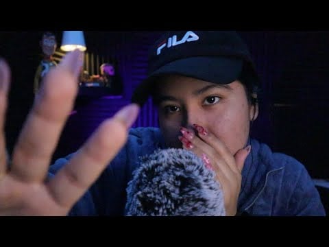 ASMR ୨୧ Fluffy Mic Scratching, Mouth Sounds & Up Close Hand Movements 😴✨ | no talking 🙊