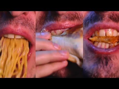 ASMR EATING ULTIMATE SLEEP ONE HOUR + NO TALKING MASHUP 먹방