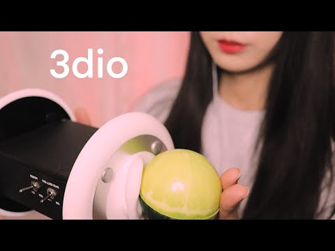 ASMR 귓바퀴 녹을 준비 하고 오세요🧡 쫀득~한 공, 실리콘 퍼프로 양쪽 귀 팅글 파티 하는 날👂🏻/ 찐득볼, 실리콘 퍼프 3dio asmr