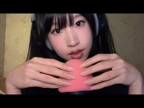 ASMR foam cover Mic Scratching with natural nails | no talking