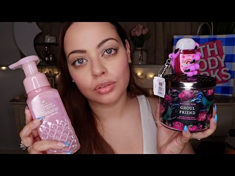 ASMR| Bath & Body Works Haul - Candle Tapping, Lid Sounds, Scratching