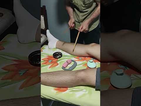 RELAXING MASSAGE FOR FRONT LEG AND ABDOMEN #satisfying #relaxing #asmr #shorts #massage