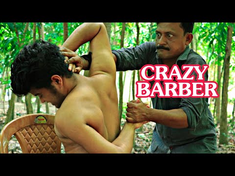 Crazy barber asmr head & body massage with bone cracking