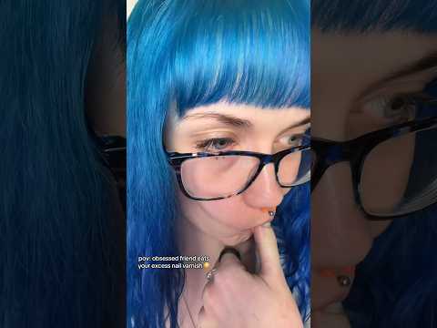 ASMR obsessed friend paints your nails💅🏻full on ✅⏰ #shorts #asmrnails #asmr #asmrroleplay