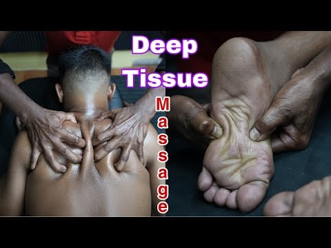 Deep Tissue Back Body Massage And Deep Tissue Foot Massage ASMR For Best Relaxation | Indian Massage