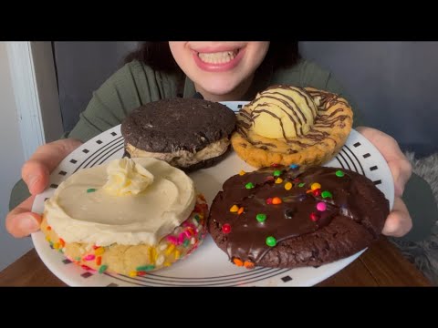 CRUMBL COOKIE OF THE WEEK ASMR EATING *WEEK 1/6-1/12*