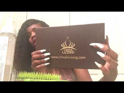 ASMR CHINALACEWIG HAIR REVIEW FAKE SCALP WIG