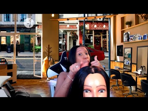 ASMR Black Girl Hair Shop | Flirting With Your Man ( hair brushing)