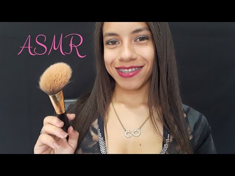 (ASMR PORTUGUÊS) Amiga Te Maquiando para Festa