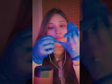 You Will Feel This… Blue Gloves ASMR 🧤✨ #asmr #tingles #asmrcommunity #relax #asmrgloves
