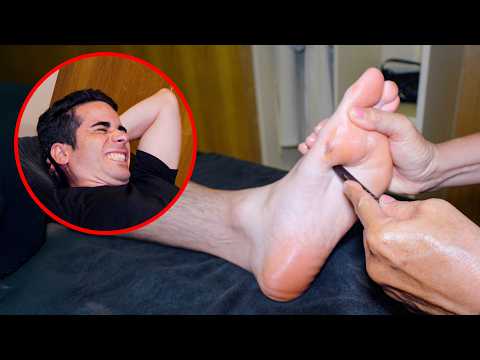 ASMR: Intense Thai Acupressure Stick Foot Reflexology Massage