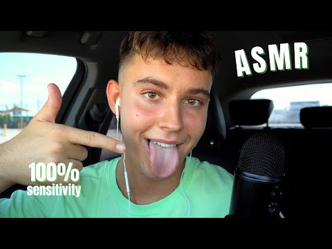 ASMR | ECHOED MOUTH SOUNDS - Sticky, Wet/Dry Tingles (100% Sensitivity)