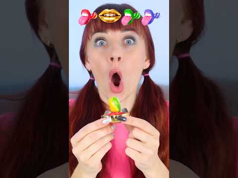 ASMR Lips Lollipops Emoji Eating  #mukbang