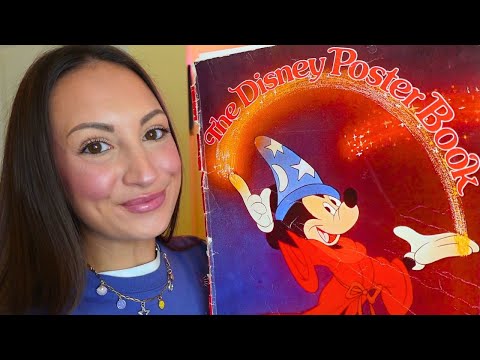 ASMR Classic Disney Poster Book Tapping & Tracing