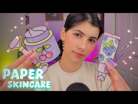 ASMR po polsku PAPIEROWA PIELĘGNACJA ✨podkładane dźwięki ✨