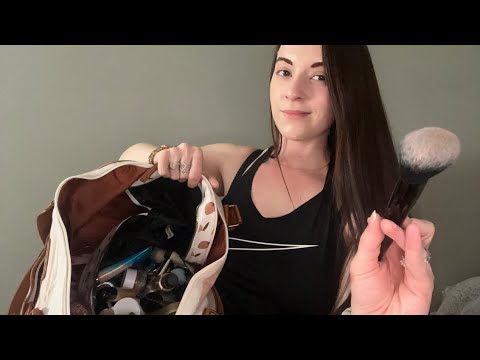 1 Hour ASMR | Doing Your Makeup At The Airport (RUMMAGING & REALISTIC SOUNDS