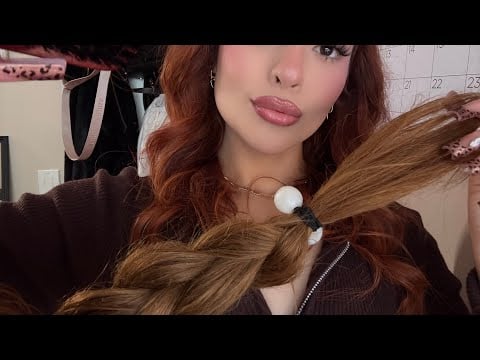 ASMR Salon Roleplay 🎀 Hair Washing, Dutch Braiding & Scalp Massage ✨