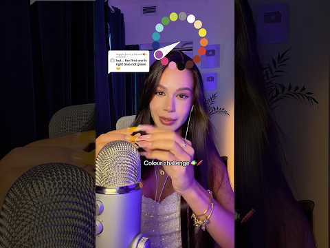 ASMR COLOUR CHALLENGE 🐠🖍️😍 #asmr #asmrsounds #asmrvideo #sleep #tingles