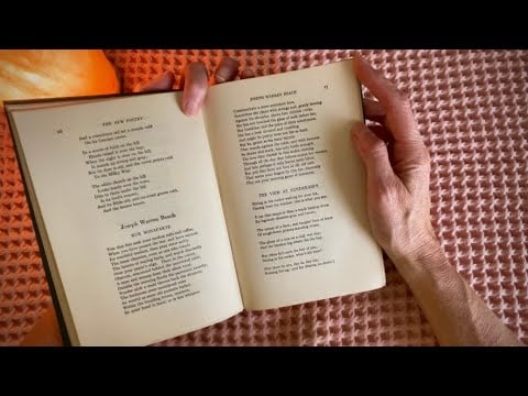 The New Poetry Antique Book Reading + DPS ~ Soft Spoken ASMR Page Turning