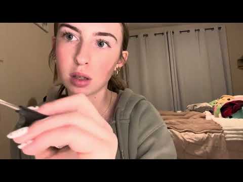 Brushing, Braiding, Parting, and Moisturizing Your Hair ASMR 