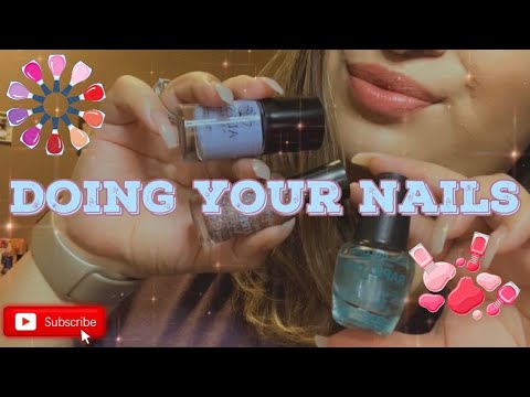 ASMR: 🎧 Doing your nails 💅🏻 (READ DESCRIPTION)