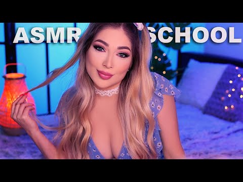 ASMR Naughty Classmate Gets You In Trouble (School ASMR, Makeup Application, Writing Sounds)