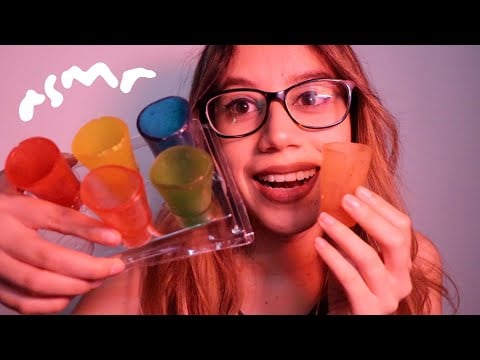 ASMR tomando shots comestibles