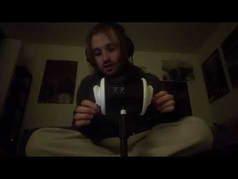 asmr ear stuff, I get trolled by my cat
