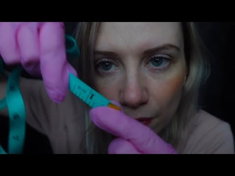 ASMR - Sassy Gal ✨ Pimple popping, Measuring & Delicate Cooling Treatment 