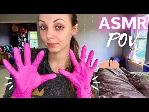 ASMR Full Body POV Massage and Chiropractic Session! 🩷 (Glove Sounds)