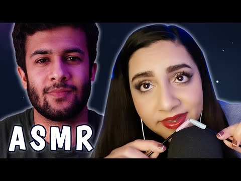 ASMR INAUDIBLE WHISPERING & BRUSHING ft. MunchASMR