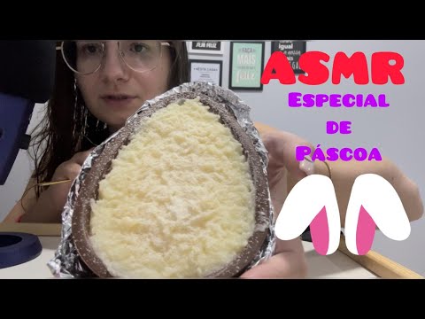 ASMR caseiro comendo ovo de Páscoa #asmr #pascoa #ovodepáscoa