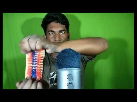 Slow Mic Scratching ASMR No Talking  And Brushing Sounds