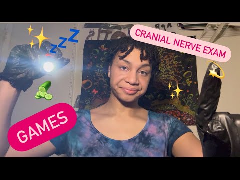 ASMR - Cranial Nerve Exam & Games (Brooke)