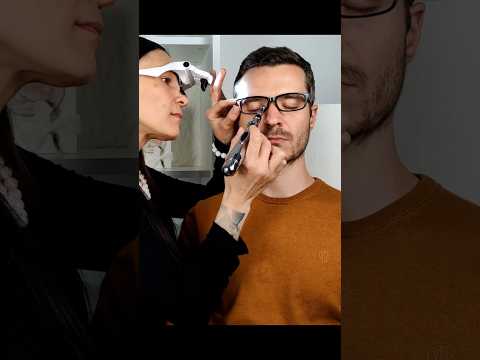 Fine tuning for his glasses