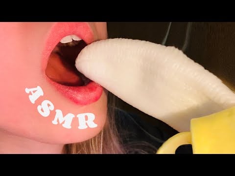 ASMR Eating a Fake Banana ~Experimental~ No Talking