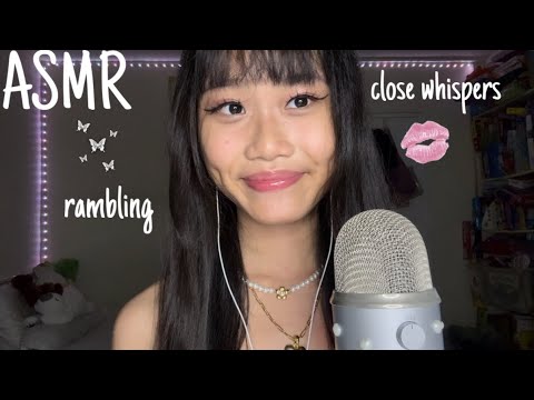 ASMR close up whisper ramble ˚⋆𐙚｡ 𖦹.ᡣ𐭩˚ + unboxing a special gift 💌